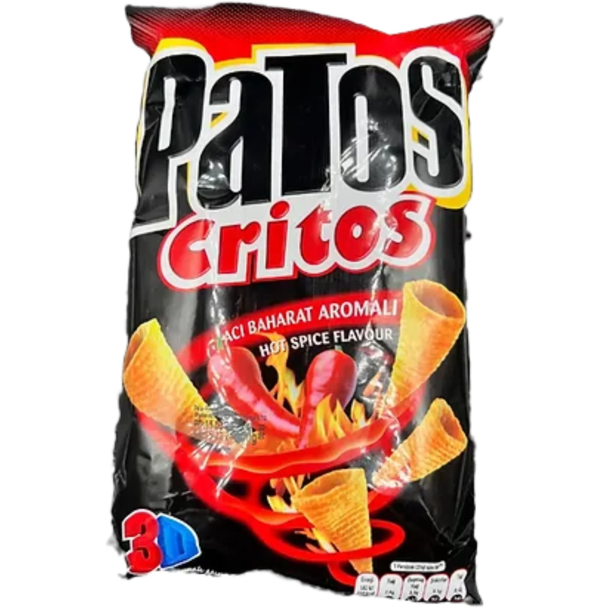 Patos Critos – Scharfer Hot Spice Snack | Knuspriger Snack mit scharfem Hot Spice Geschmack für Liebhaber von würzigen Snacks.