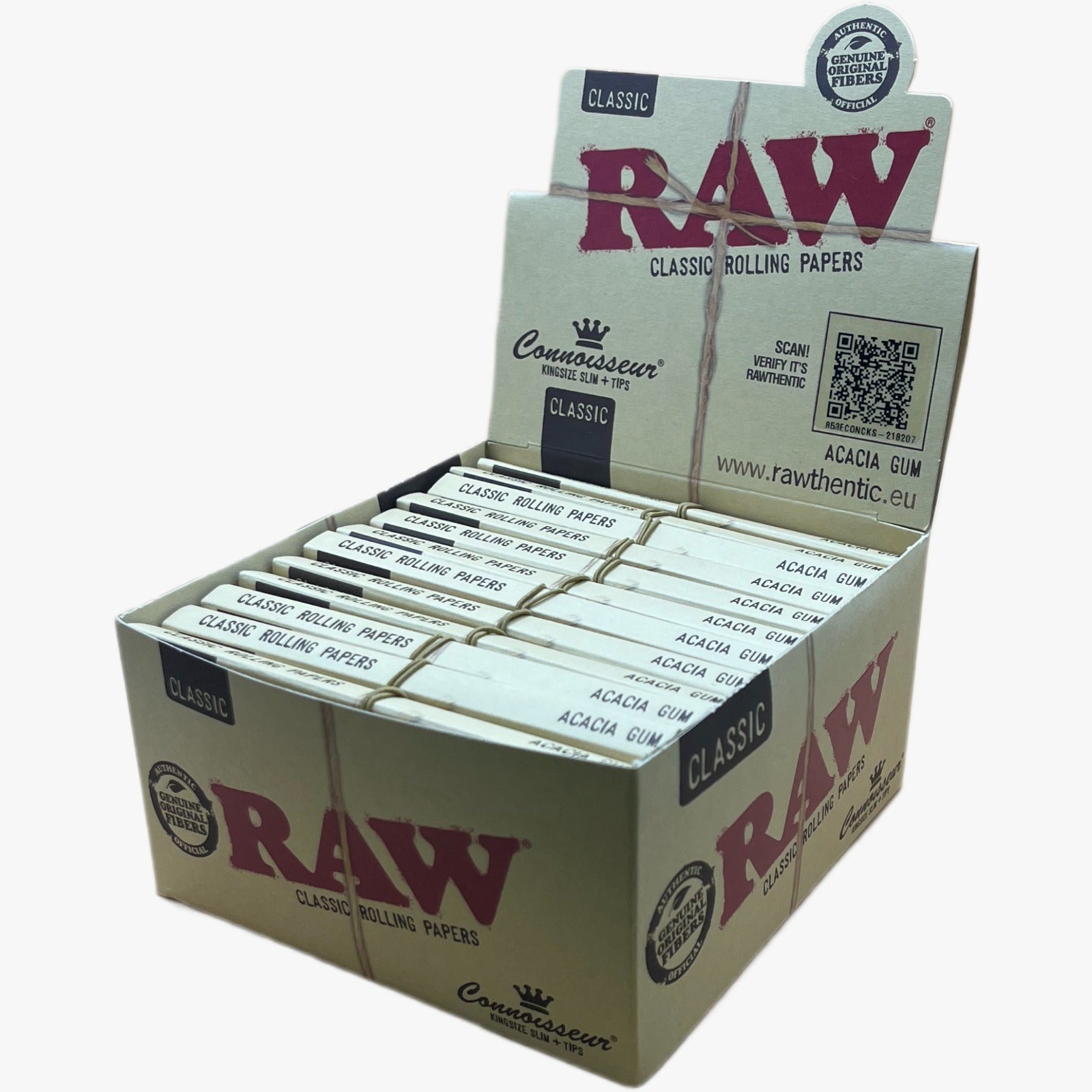 RAW Classic Rolling Papers | Klassische Zigarettenblättchen für puren Genuss mit langsamen Abbrennen.