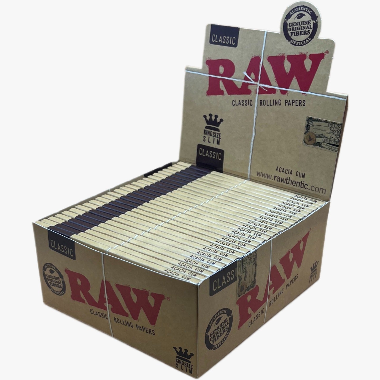 RAW Classic Rolling Papers King Size | Klassische King Size Zigarettenblättchen für einen größeren Rauchgenuss.