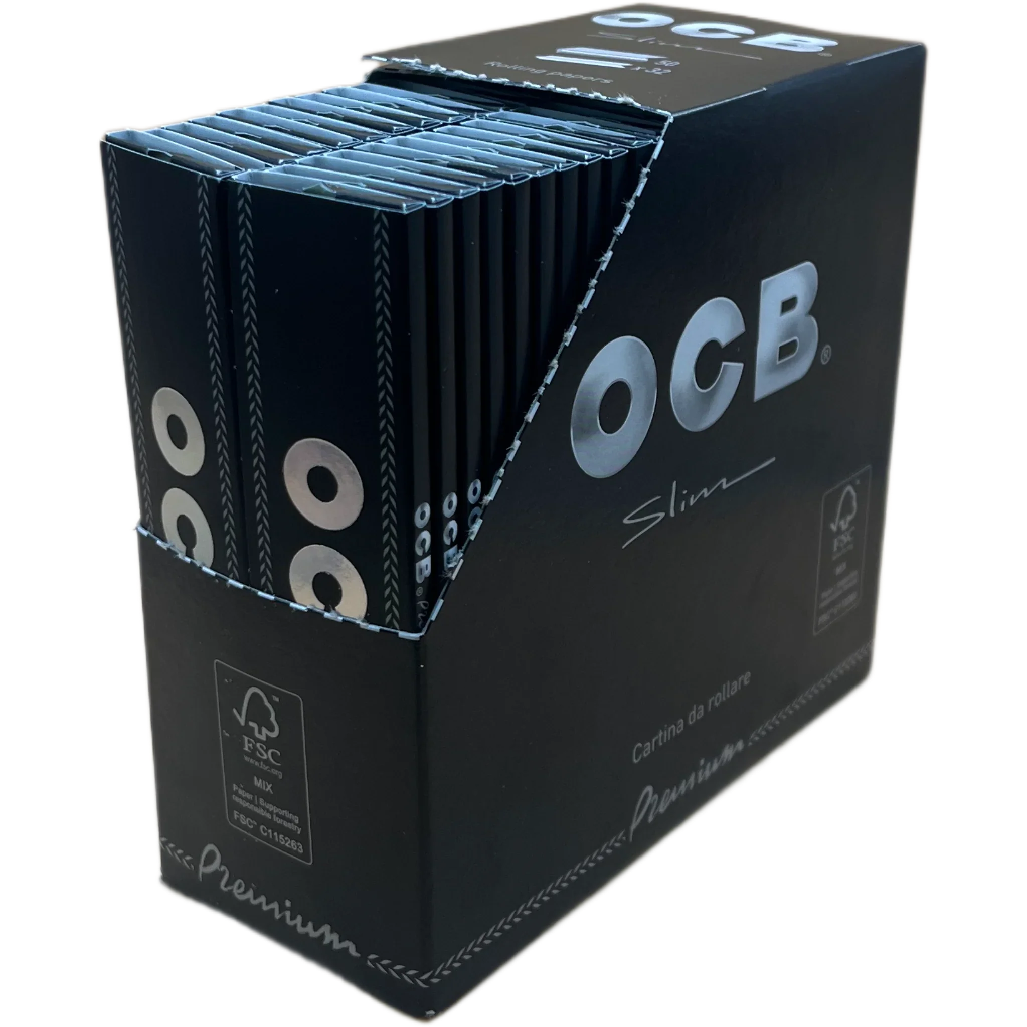 OCB Slim Premium | Premium Zigarettenblättchen im Slim-Format für einen besonders sanften und gleichmäßigen Rauchgenuss.