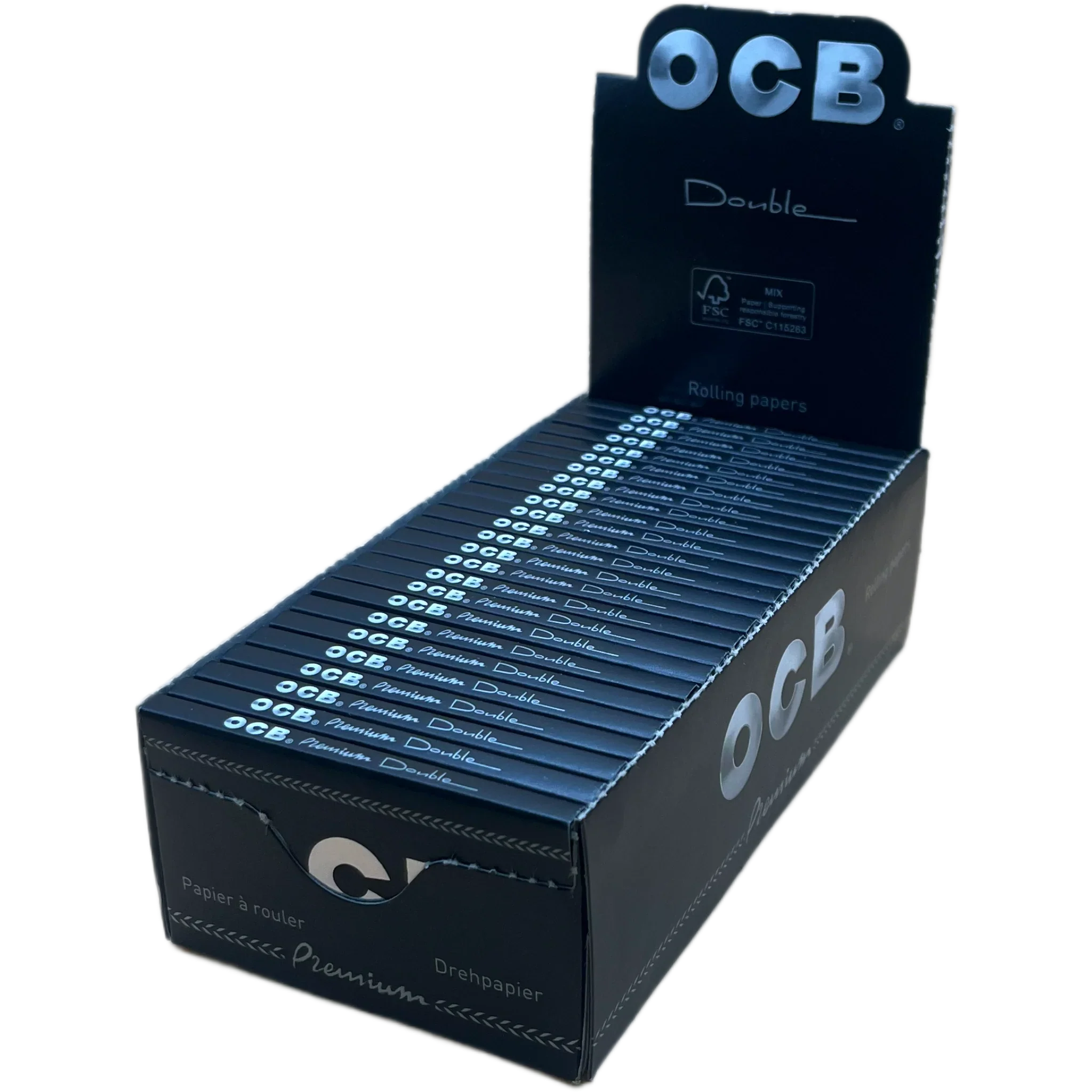 OCB Double Premium Rolling Papers | Premium Zigarettenblättchen für ein sanftes und gleichmäßiges Abbrennen.